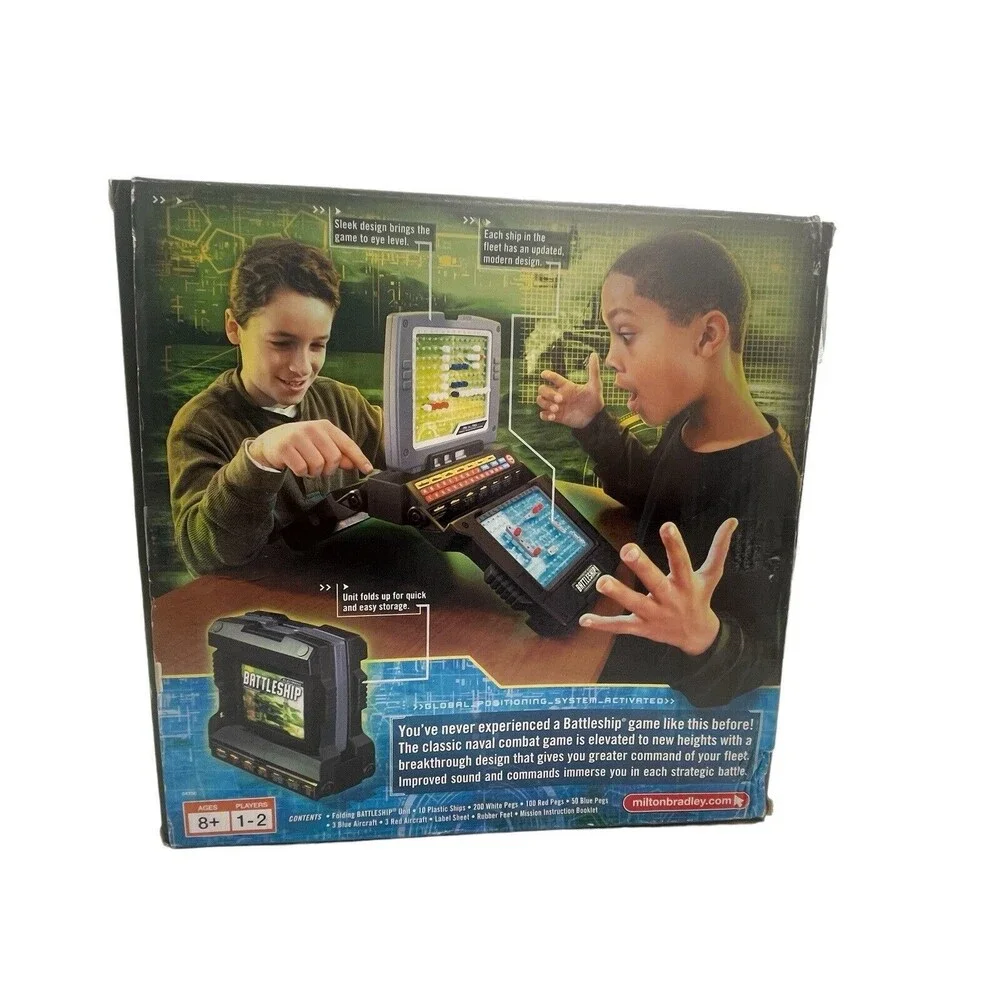 2005 Electronic Battleship Advanced Mission Talking Game Hasbro All pieces